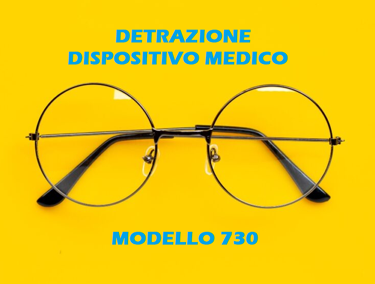 detrazione occhiali da vista dispositivo medico