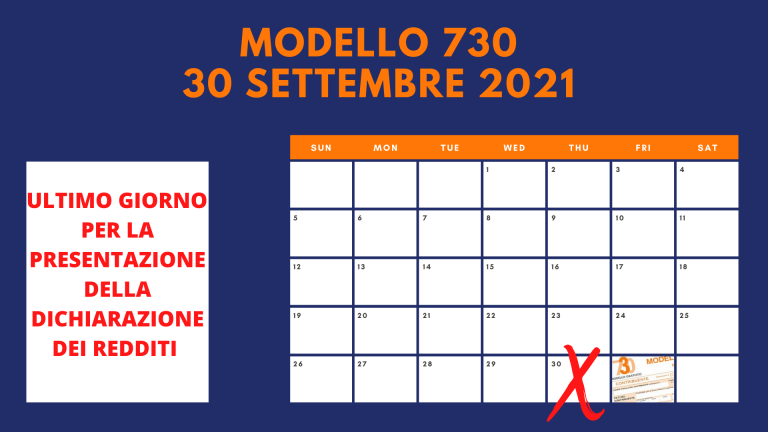 Modello 730 scadenza settembre