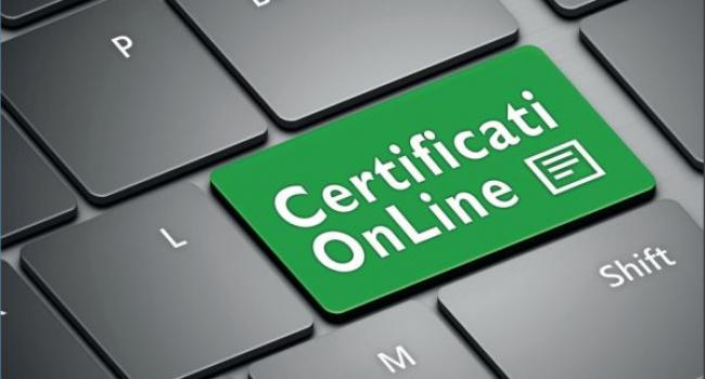 certificati anagrafe on line