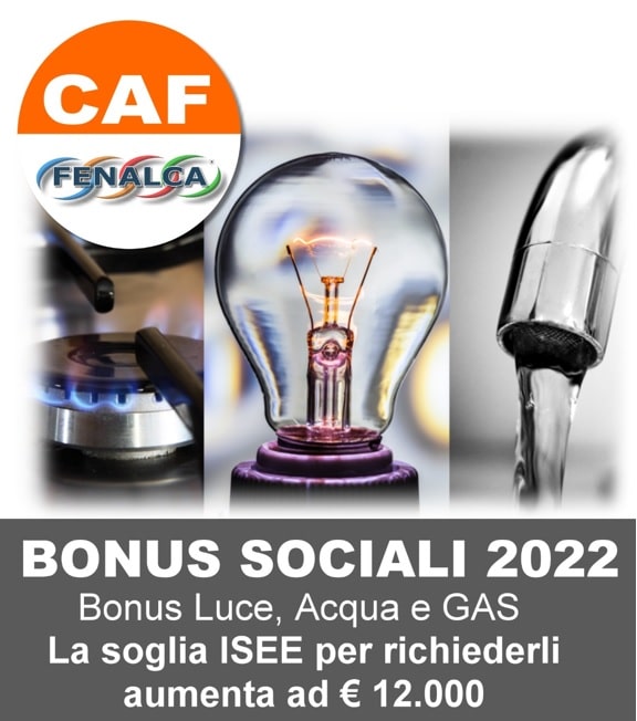 Bonus sociali luce e acqua