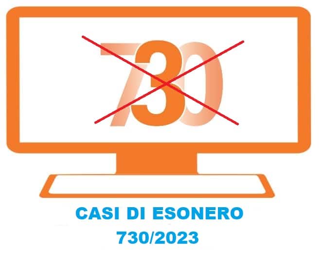 casi di esonero modello 730