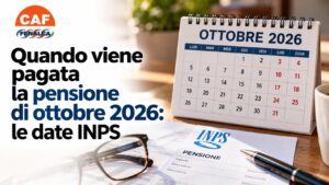 Quando viene pagata la pensione di ottobre 2026- le date INPS